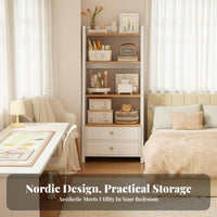 Space-Saving Design Slim Multi-Tier Organizer Easy Installation Gap Rack Protective Guardrail Wall Shelf for Homeowners, Renters, Students, Kitchen, Narrow Gaps, Behind Door, Bathroom