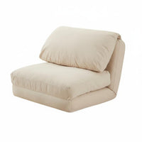 Lazy Sofa Fold-out Single Bed Chair Washable Cover Convertible Sleeper Chair Space Saving Living Room Seating Multi-Functional Design for Apartment Dwellers, Young Adults, Office Workers, Bedroom, Balcony, Small Areas