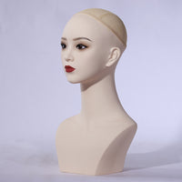 New Realistic Mannequin Head for Wig Display, Headwear, Earring and Necklace Props, Female Head Model for Wig Shops