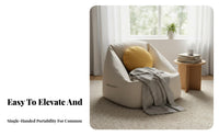 Modern Minimalist and design Oversized Human Dog Bed cleanable Cover Floor Pod Chair Full frame cradle Floor Lounger No Assembly Required for Apartment Dwellers, Young Adults, Bedroom, Living Room, perusing corner, Lounge Area