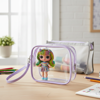 Japanese Style PVC Doll Display Bag for Cotton Dolls and Plush Toys
