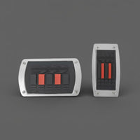 2 Pieces Metal Car Foot Pedal Covers Wear-Resistant Universal Fit Pedal Covers Easy Installation