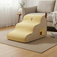 Foam Dog Stairs Portable Handle Dog Bed Stairs Joint Friendly Bed Ladder for Bedside