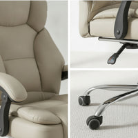 Reclining Office Chair High-Back Executive Chair with Footrest Ergonomic for Professionals, Esports Participants, Study Room
