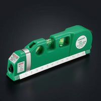 Multi-Function Laser Level with Tape Measure Handheld Laser Level Ruler Imperial Metric for Picture Hanging, Shelf Installation