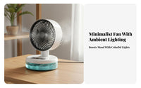 Humidifying Mist Mini Spray Cooling Fan High-Frequency Atomization Portable Misting Fan 3-Speed Control for Office, Bedroom, Dorm Room