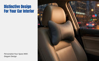 Leather Car Neck Pillow, Bone Shape, Breathable, Universal Headrest Pillow for All Seasons