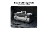 Large Capacity Multi-Function Tool Organizer Sturdy Construction Portable Tool Box Heavy Duty for Mechanics, Homeowners, Vehicle, Workshop