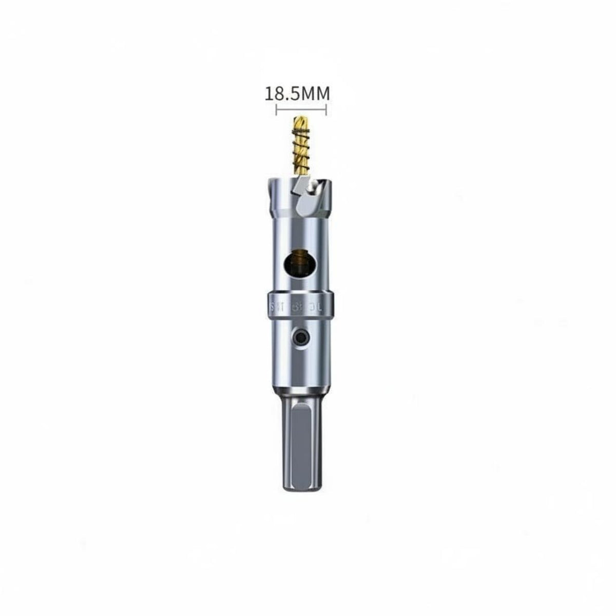 Fast Drilling Alloy Hole Saw Bit Multi-Material Metal Hole Cutter Heavy Duty Power Tool Accessory Three Blade Design for Woodworkers