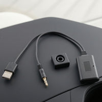 Car Adapter Compact Adapter with Audio Input Plug Stable Connection for Commuters