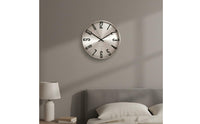 Minimalist Wall Clock Noiseless Mechanism Stainless Steel Clock Radio Controlled House Decoration for Bedroom