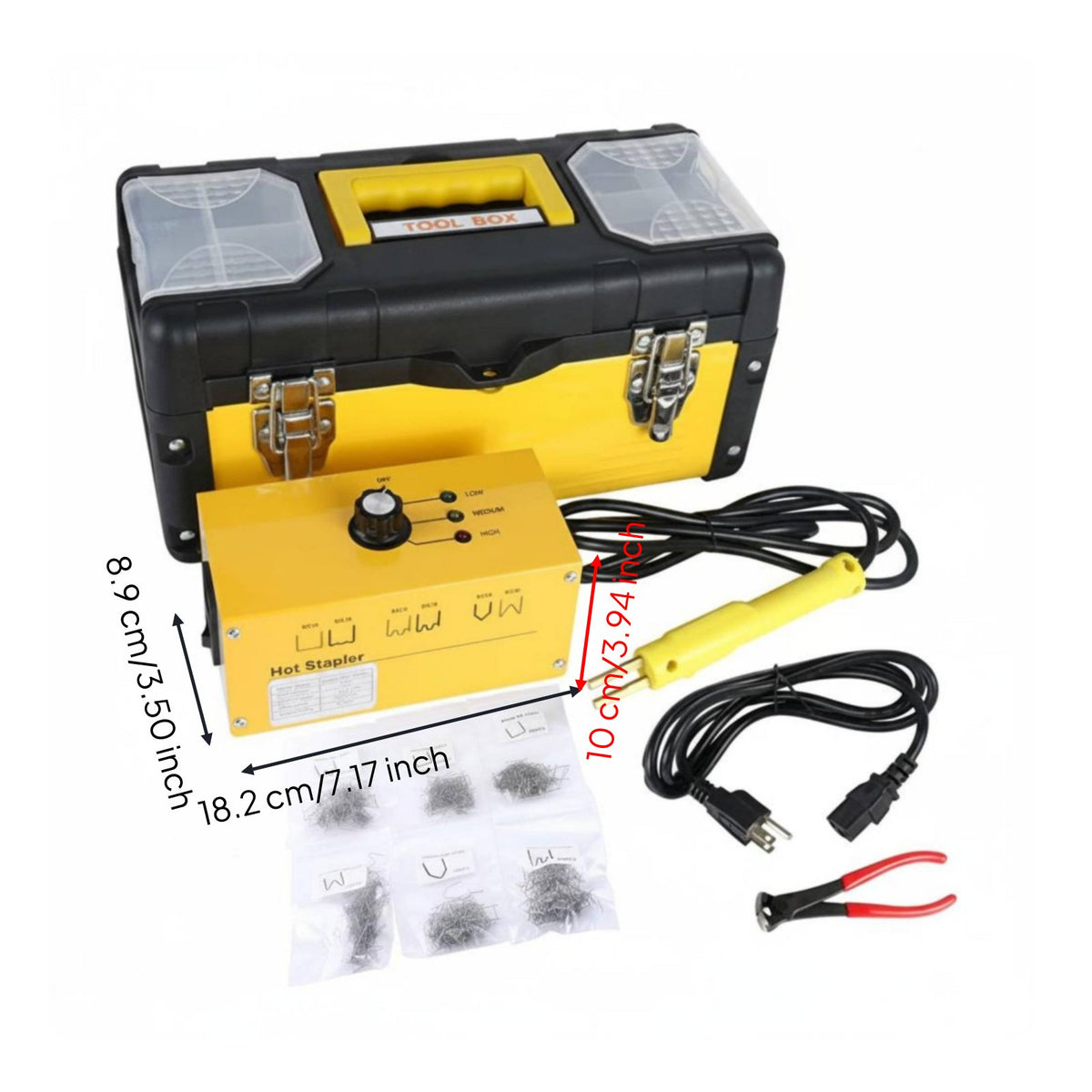 Easy to Use Plastic Bumper Repair Welder Multi-Mode Heat Settings Plastic Joining for Auto Body Technicians, Garage