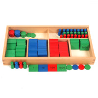 Montessori Math Teaching Aid Decimal System Stamp Game for Addition, Subtraction, Multiplication, Division