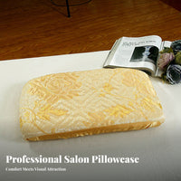 Soft Material Beauty Bed Pillowcase Patterned Massage Table Pillow Cover for Spa Professionals