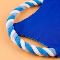Interactive Cotton Rope Dog Toy, 19cm Frisbee Disc for Fetch Games, Tug Toys & Chew Toys, for Training