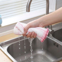 Microfibre Cloth Low Lint for Dishes and Countertops, Quick Dry Microfibre Cloth, High Absorbency Tea Towels with Sewn Edges, White Plain Weave