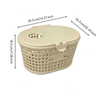 Rear Scooter Basket Molded Plastic Scooter Storage Box Fitted Lid Perforated
