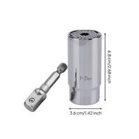 Size Adjusting Tool Adjustable Multifunction Socket High Strength for Mechanics