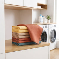5 Pack Fish Scale Cleaning Cloth and Microfiber Cleaning Cloths, Streak Cloth for Glass, Mirrors and Stainless Steel, Absorbency