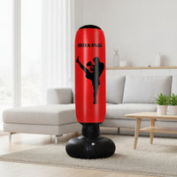 Inflatable Punching Pillar Responsive-Action Inflatable Punching Bag Stable Striking Bag for Beginners, Playroom