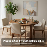Thickened Tabletop Round Folding Dining Table Foldable Design Round Folding Table Space-Saving Household Furniture Heavy-Duty Load Capacity for Homeowners, Business Owners, Banquets, Events, Parties, Conferences