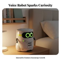 Early Education Interactive Companion Robot Sings and Dances Voice Control Robot Toy Tap Sensing for Children, Children