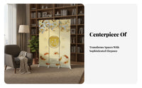 Foldable Design Movable Partition with 'Fu' Character Chinese aesthetic Room Divider Good Fortune Symbol Folding Screen Minimalist Aesthetic for Interior Decorators, Culture fans, Office Workers, Entryway, Bedroom, Studio Apartment
