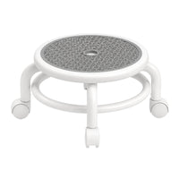 Low Rolling Stool Easy to Clean Low Stool with Wheels Furniture Breathable Mobile for Adults, Entryway, Living Room