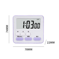 1 Piece Timer Alarm Clock Countdown Stopwatch Electronic Time Management Tool Silent Mode Stick-on Digital Suitable for Study Library Office Home
