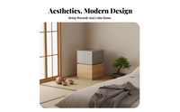 Minimalist Design Two-Tone Drawer Unit Multi-Purpose Nightstand Compact Size Bedside Table Modern Design for Apartment Dwellers, Homeowners, Tatami Room, Small Areas, Entryway, Closet