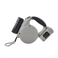 Retractable Dog Leash Nylon Locking Retractable Leash Walking Lead Anti-Slip Grip Pet Gear Built-in Flashlight