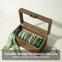 Clear View Lid Bangle Storage Box Dust-Proof Multi-Slot Bangle Holder Space-Saving Design for Retail Display