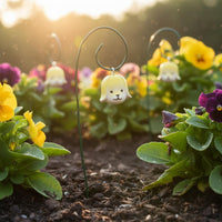 3 Pieces Dog Flower Stakes Cute Design Resin Dog Stakes Outdoor Decors Puppy Garden Ornaments for Yard, Patio