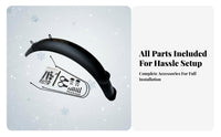 Wide-Tire Tire Bike Mudguard Weather-Resistant Protection Wide-Tire Bike Mudguard Wide Tire Spray Guard Easy to Install Front