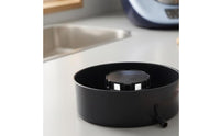 Black Steaming Attachment Plastic Steam Basket Round Vegetable Steamer Basket Easy to Clean