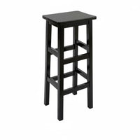 Solid Structure Backless Square-Top Seat Long-Lasting Construction Backless Counter Stool Footrest Bar Chair Versatile Design for Restaurant Owners, Homeowners, Adults, Cafe, Dining Room, Kitchen, Gameroom
