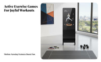 Smart Exercise Mirror Motion-Sensing Games Full Length Workout Mirror Family Friendly Electronic Fitness for Beginners, Families