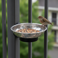 Outdoor Bird Feeder Tray for Small Birds - Balcony & Garden Use
