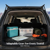 Large Capacity Aluminum Cargo Case Portable Camping Organizer Heavy Duty Storage Container Stackable Design for Outdoor Enthusiasts, Travelers, Car Owners, Road Journeys, Travel, Emergency Preparedness, Shopping