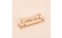 Vertical 8-Tier Display Rack Compact Wooden Display Rack Decorative Open for Collectors, Plant Lovers, Tabletop, Desk, Living Room