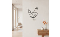 Turkey Silhouette Wall Art Modern Turkey Wall Decor Outdoor for Autumn, Entryway