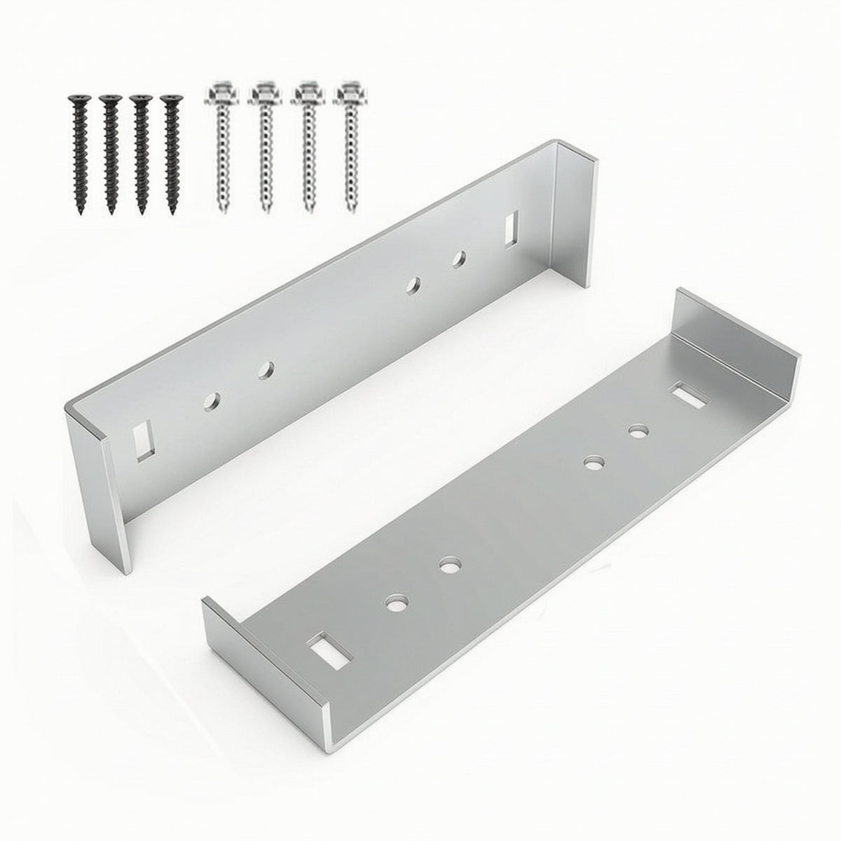 2 Pieces Mailbox Mounting Bracket Aluminum Mailbox Bracket with Screws Hardware Heavy-Duty Universal for Outdoor