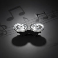 Two Jingling Discs Wooden Finger Tambourine Silver Metal Finger Tambourine Lightweight Hand Percussion Compact