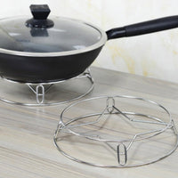 Pot Rack Multi-Functional Stainless Steel Steaming Stand Heavy Duty Heat Resistant for Countertop, Dining Table