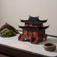 Ancient Chinese Building Reproduction Traditional Design Chinese Design Pavilion Model Detailed Craftsmanship fishes Tank Pagoda Decoration
