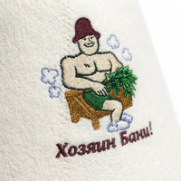 Wool Sauna Hat Heat Resistant, Steam Room Cap for Relaxation, Wellness Cap for Sauna, Highly Absorbent Steam Bath Wool Cap, Sauna Hat with Hooks