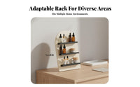 Space-Saving Essential Oil Display Holder Multifunctional 3-Tier Cosmetic Rack Minimalist Design for Women, Cooks, Bedroom, Office, Kitchen