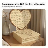 Puzzles Gift Set Heartfelt Sentiments Wooden Puzzles Box Unique Design Keepsake Item for Parents, Husband, Parent Appreciation Day, Anniversary