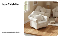 3 Pieces 1:12 Scale Dollhouse Sofa Realistic Design 1:12 Scale Sofa Set Detailed Craftsmanship White Textile Dollhouse Couch Set for Crafters
