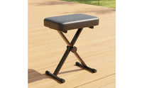 Padded Keyboard Bench Foldable Adjustable Keyboard Seat Space-Saving Folding Piano Stool for Stage